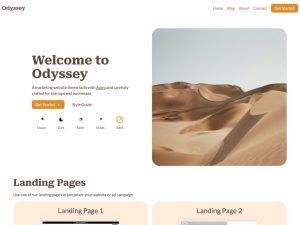Marketing Astro Website Template-Odyssey - Ease Template