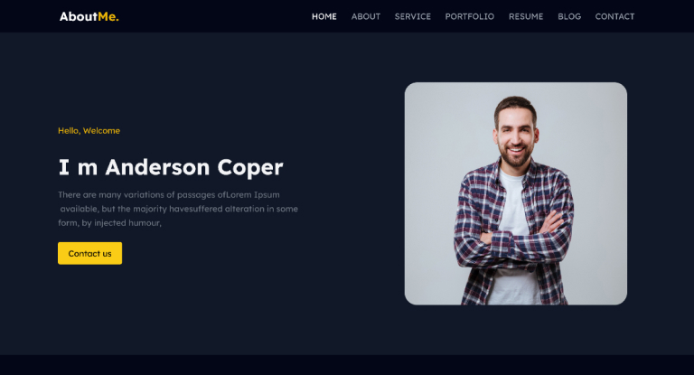 Figma Personal Portfolio Template