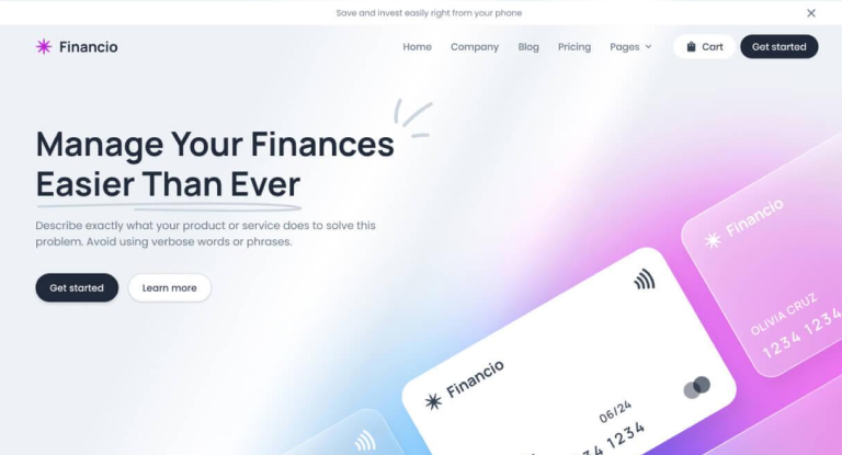 Finance Business Webflow Template