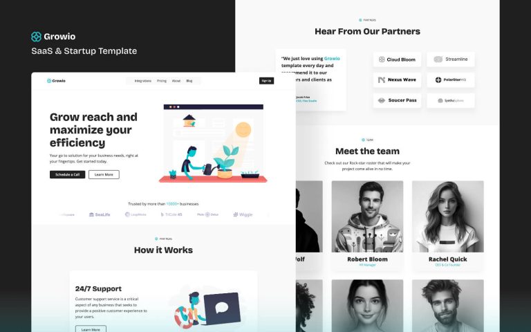 Webflow Template for Startups