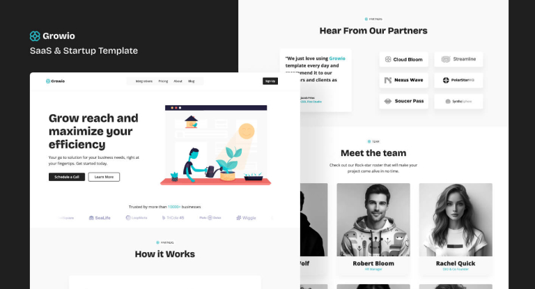 Webflow Template for Startups