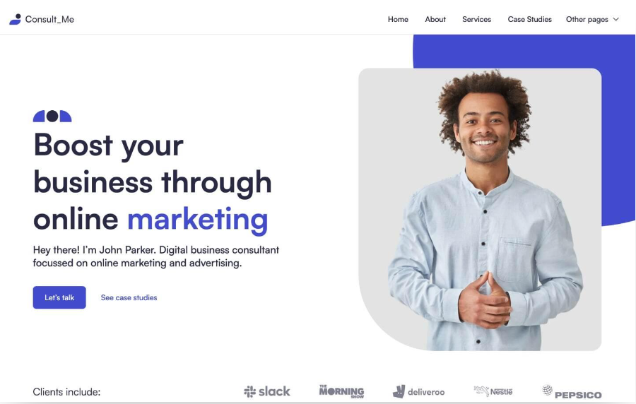 Consult Me - Consulting Website Template