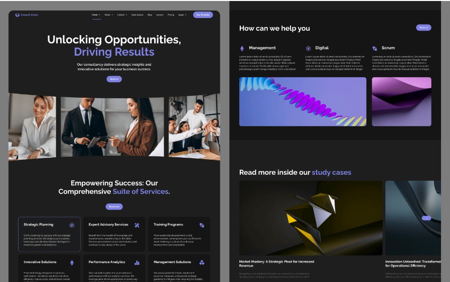 Consult Vision - Consulting Webflow Template