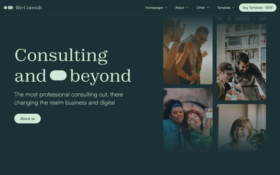 WeConsult - Consulting Webflow Template