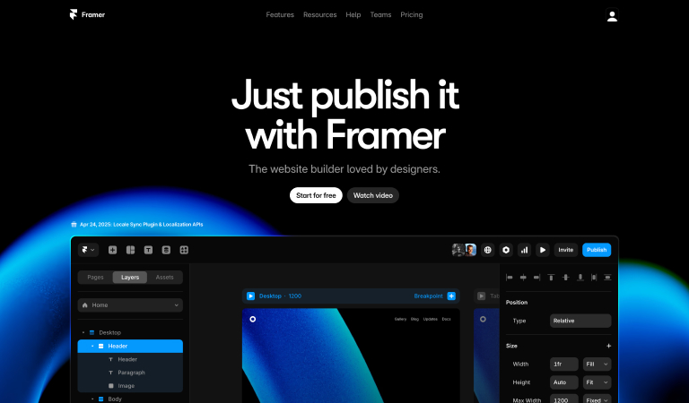 framer ai website builder