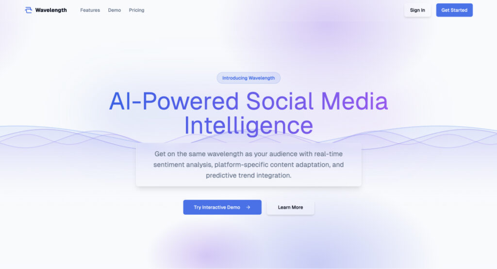 Ai powerednext js landing page