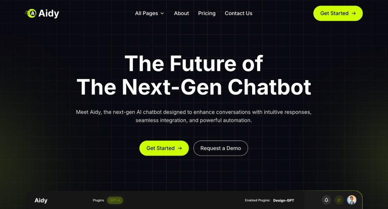 Aidy AI Chatbot Website