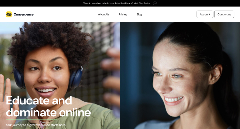 Convergence landing page