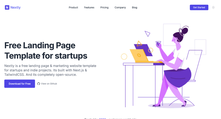 Create Next App landing page