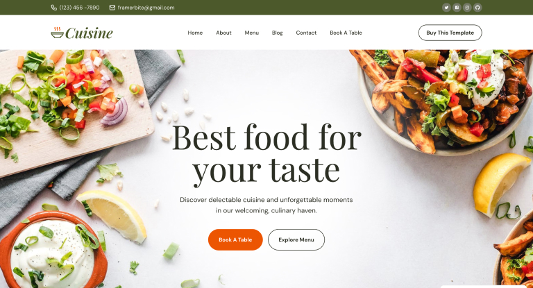 Cuisine-Food-Restaurant-Framer-Template