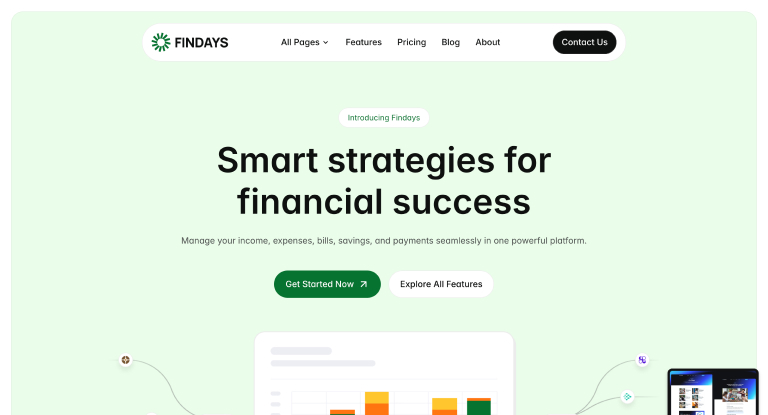 Findays Multi Layout SaaS Framer Template