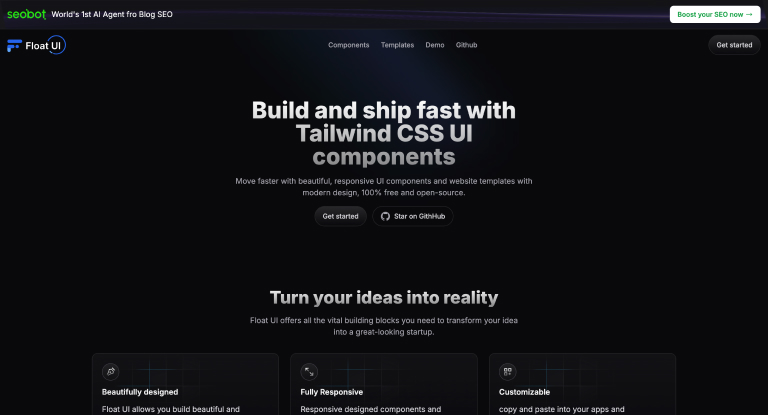 Float UI Tailwind UI components Templates
