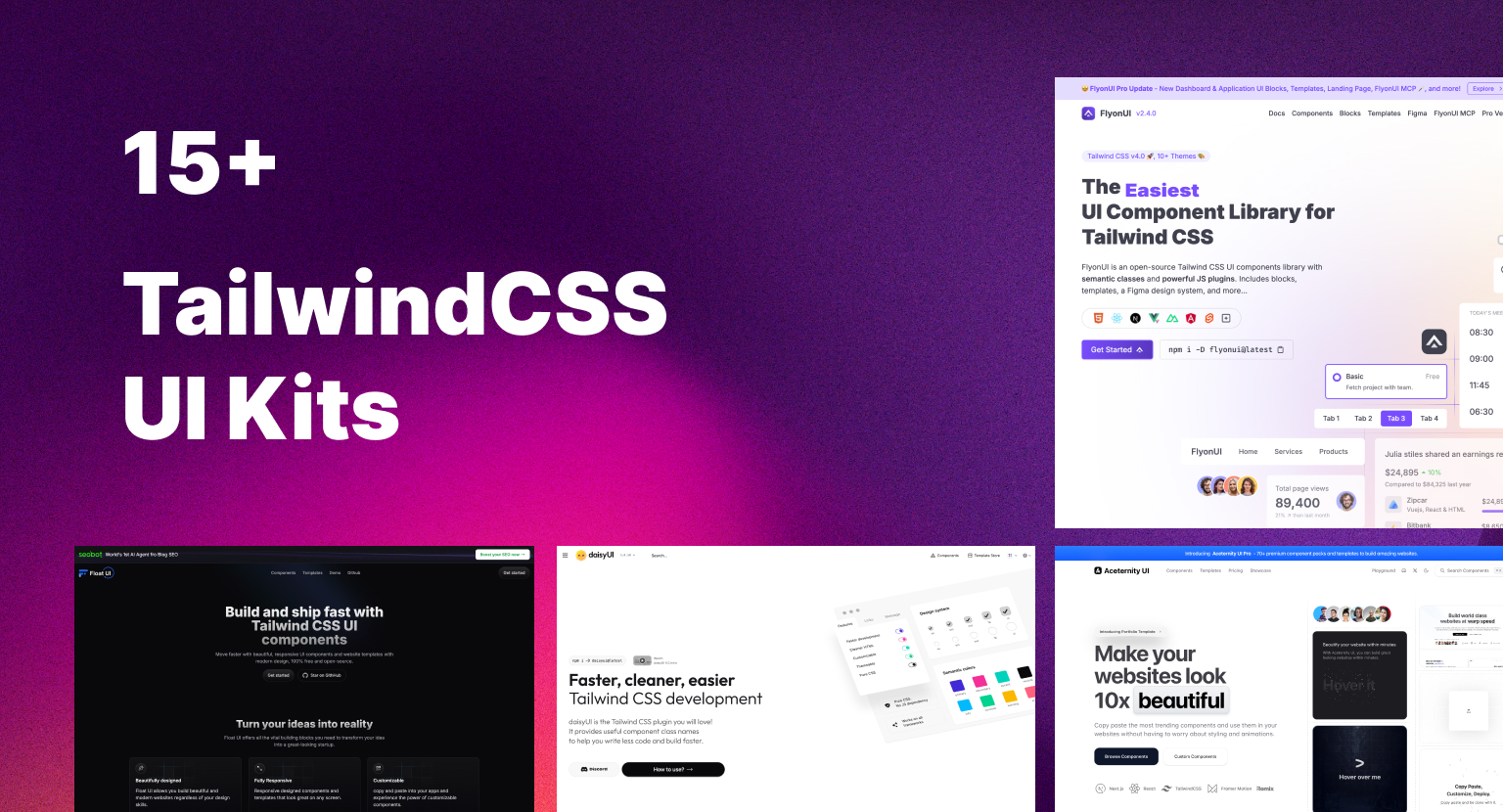 Free Tailwind CSS UI Kits