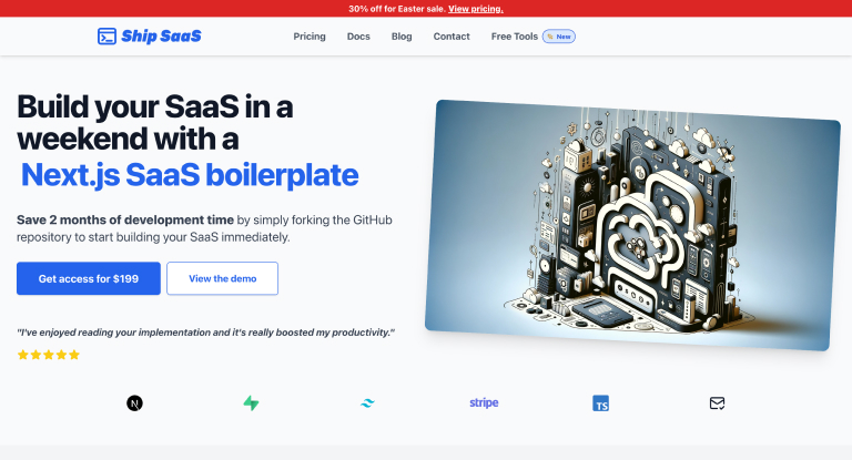Next js SaaS boilerplate Ship SaaS