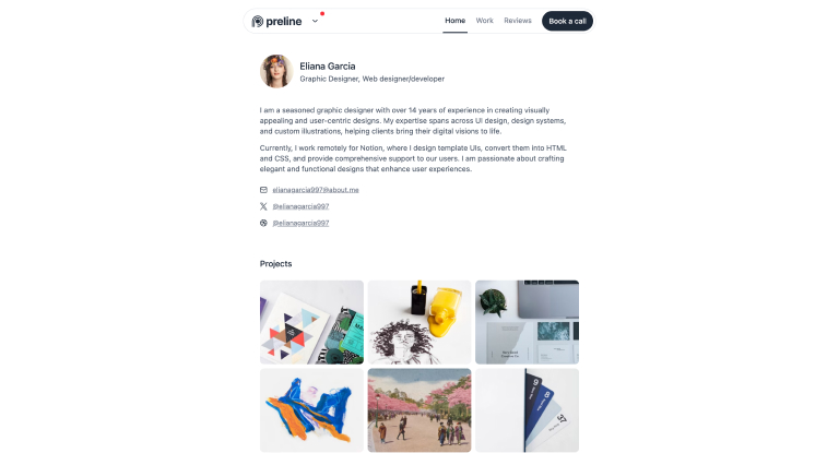 Personal Tailwind CSS Template