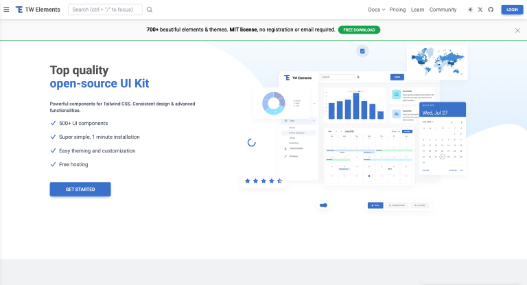 TW Elements Tailwind CSS components