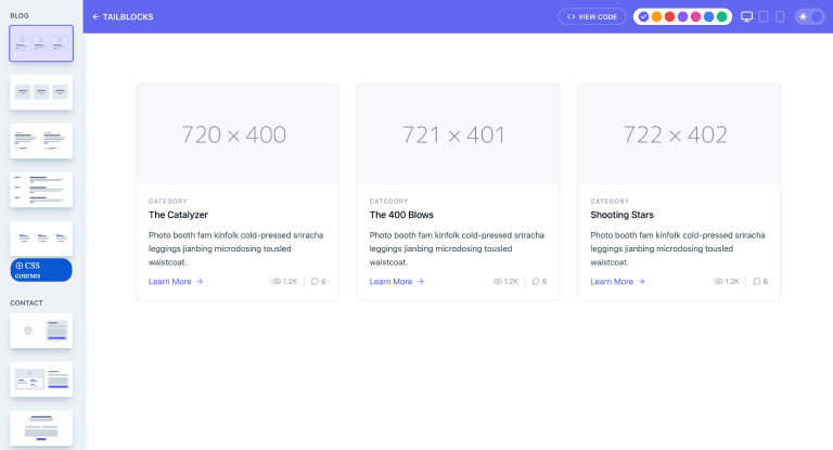 Tailblocks Ready to use Tailwind CSS blocks