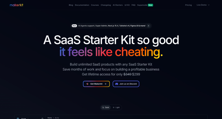 SaaS Starter Kits