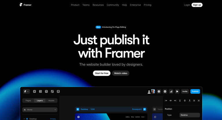 Framer Websites Examples