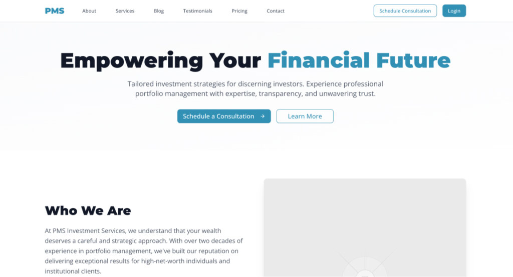 professional next js website template