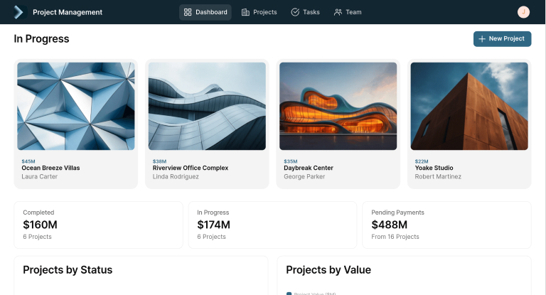 Project Management Template for Glide