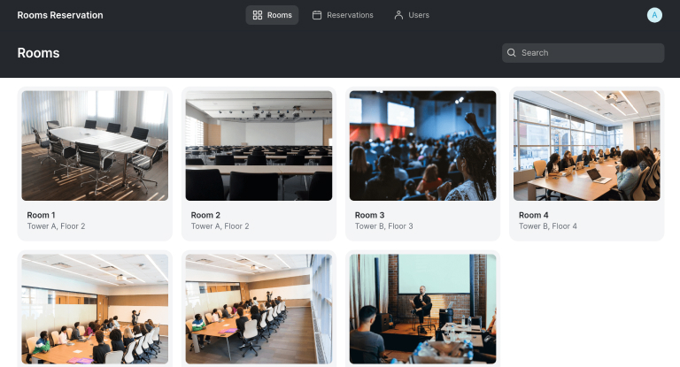 Rooms Reservation No Code Template
