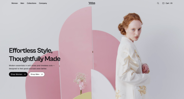 Velaa - Pastel Fashion E-commerce